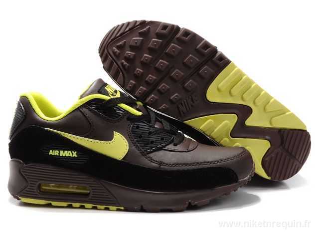Nike Air Max 90 marron jaune (2)